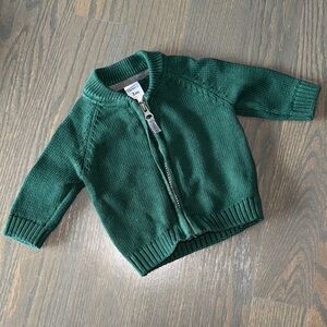 Carter’s Green Zip-Up Sweater | 3M